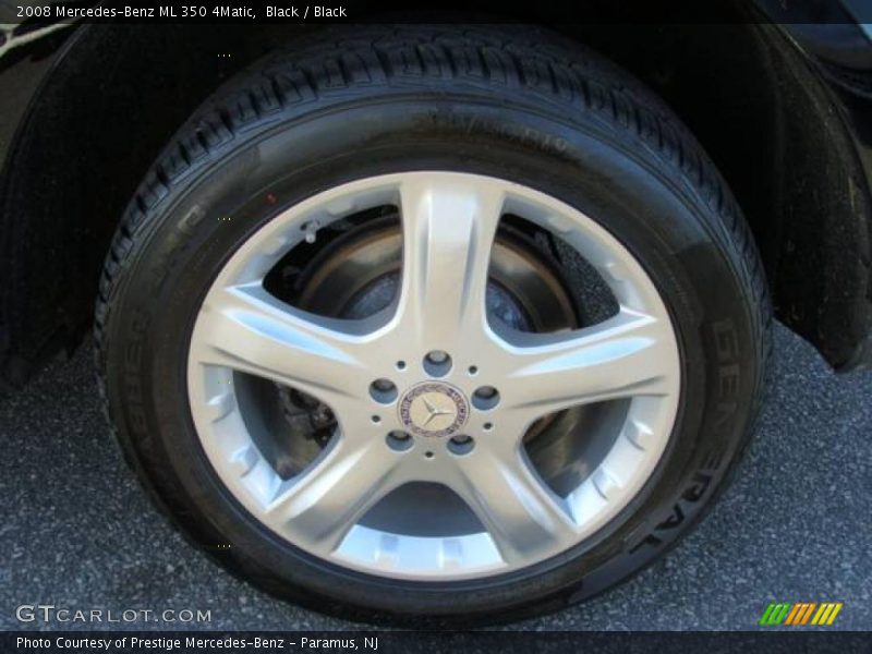 Black / Black 2008 Mercedes-Benz ML 350 4Matic