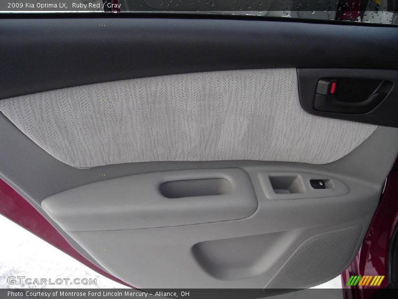 Ruby Red / Gray 2009 Kia Optima LX