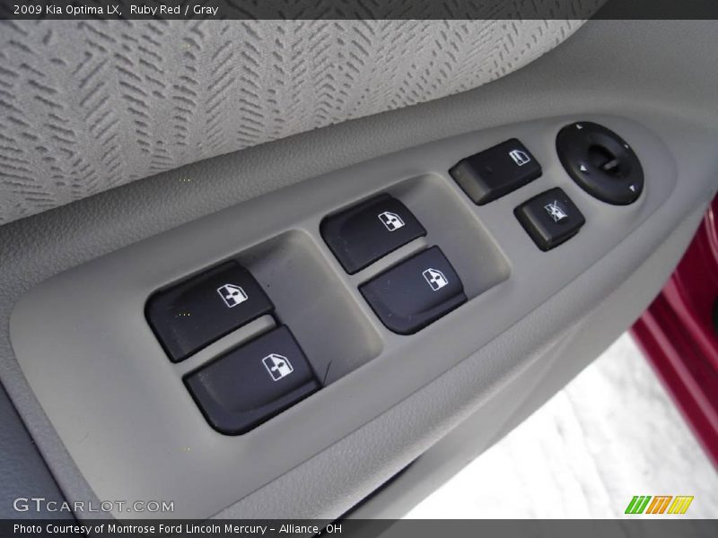 Ruby Red / Gray 2009 Kia Optima LX
