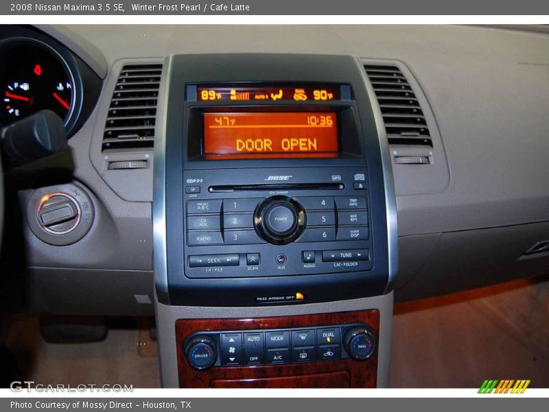 Winter Frost Pearl / Cafe Latte 2008 Nissan Maxima 3.5 SE