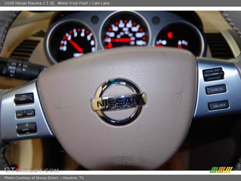 Winter Frost Pearl / Cafe Latte 2008 Nissan Maxima 3.5 SE