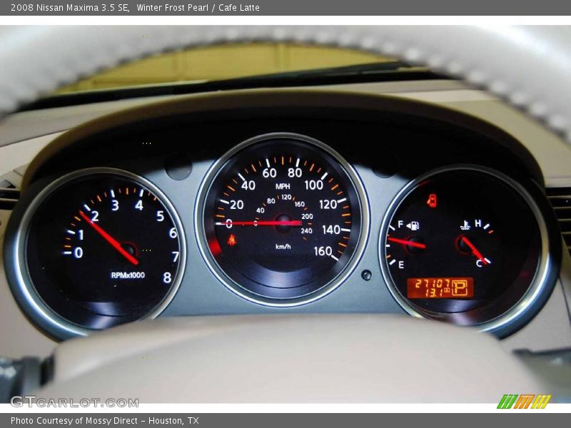 Winter Frost Pearl / Cafe Latte 2008 Nissan Maxima 3.5 SE