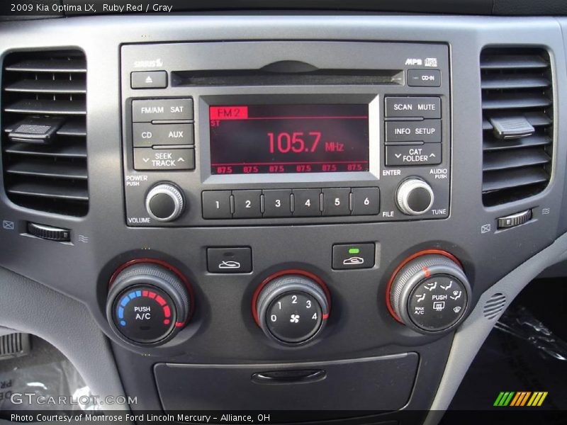 Ruby Red / Gray 2009 Kia Optima LX
