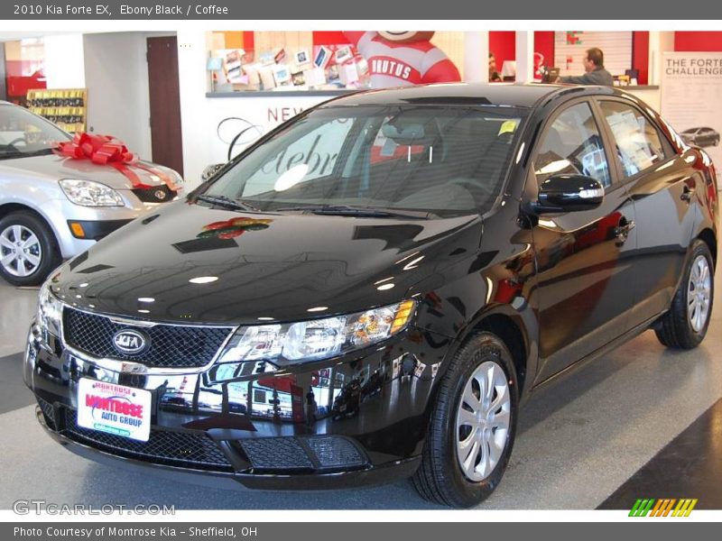 Ebony Black / Coffee 2010 Kia Forte EX