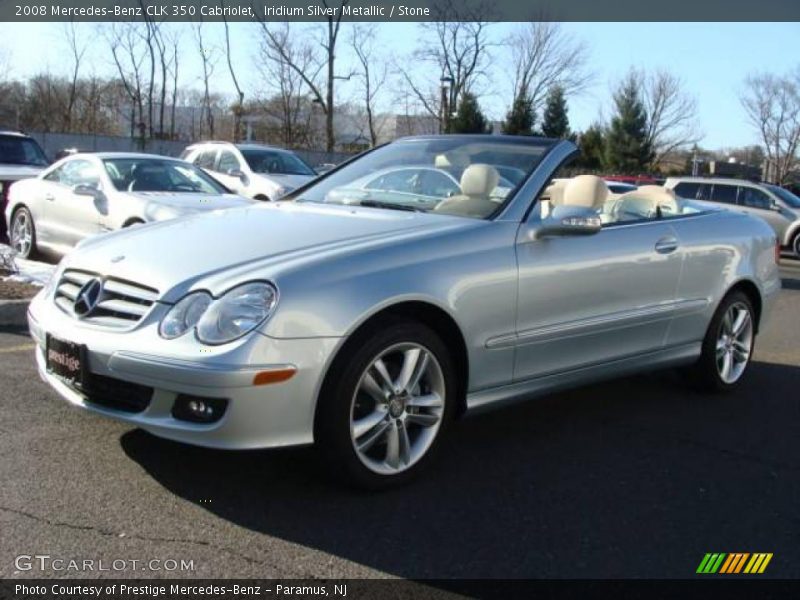Iridium Silver Metallic / Stone 2008 Mercedes-Benz CLK 350 Cabriolet