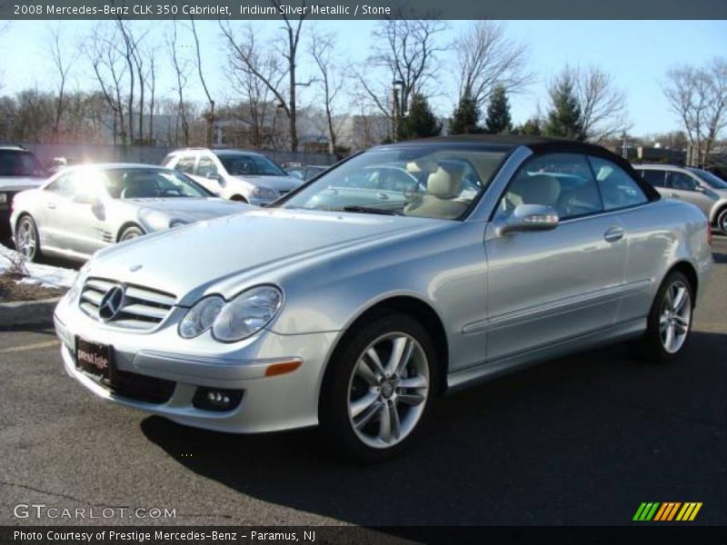 Iridium Silver Metallic / Stone 2008 Mercedes-Benz CLK 350 Cabriolet