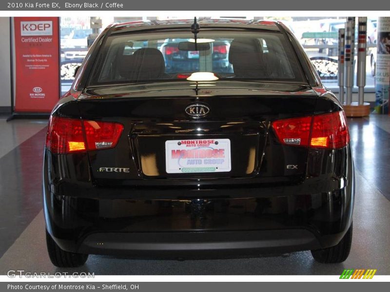 Ebony Black / Coffee 2010 Kia Forte EX