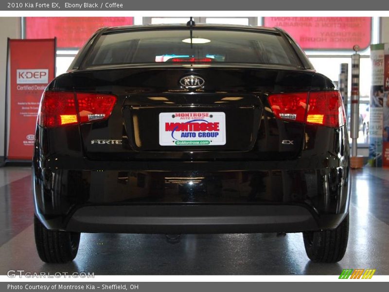 Ebony Black / Coffee 2010 Kia Forte EX