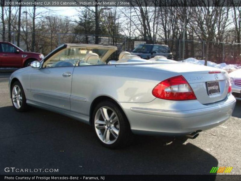 Iridium Silver Metallic / Stone 2008 Mercedes-Benz CLK 350 Cabriolet
