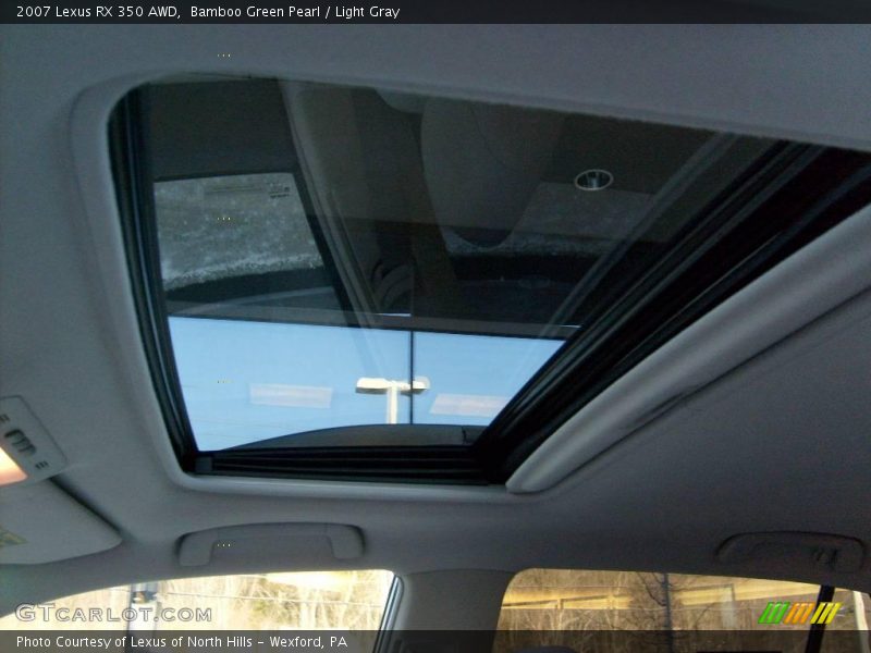 Bamboo Green Pearl / Light Gray 2007 Lexus RX 350 AWD