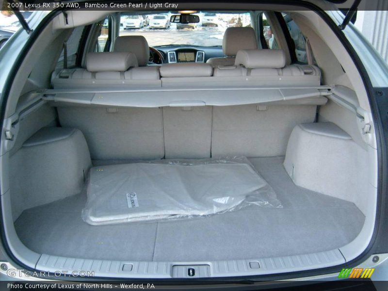 Bamboo Green Pearl / Light Gray 2007 Lexus RX 350 AWD