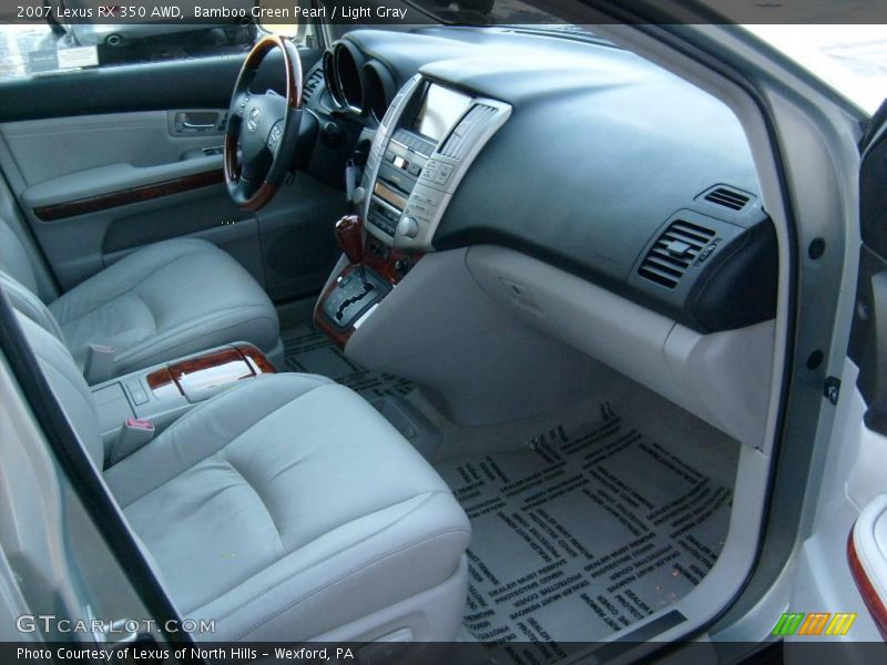 Bamboo Green Pearl / Light Gray 2007 Lexus RX 350 AWD