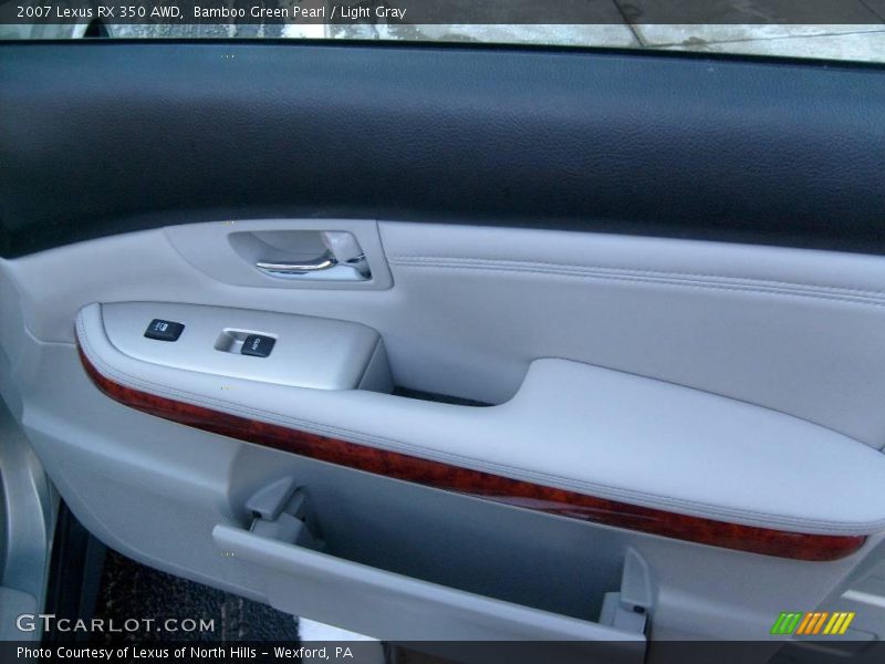 Bamboo Green Pearl / Light Gray 2007 Lexus RX 350 AWD