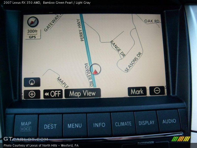 Bamboo Green Pearl / Light Gray 2007 Lexus RX 350 AWD
