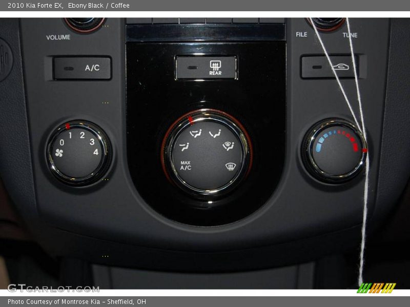 Ebony Black / Coffee 2010 Kia Forte EX