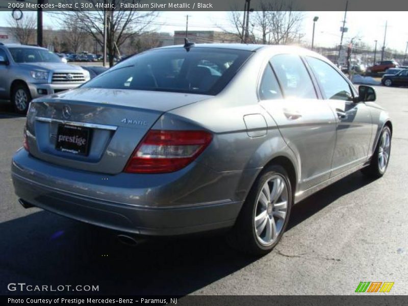 Palladium Silver Metallic / Black 2009 Mercedes-Benz C 300 4Matic
