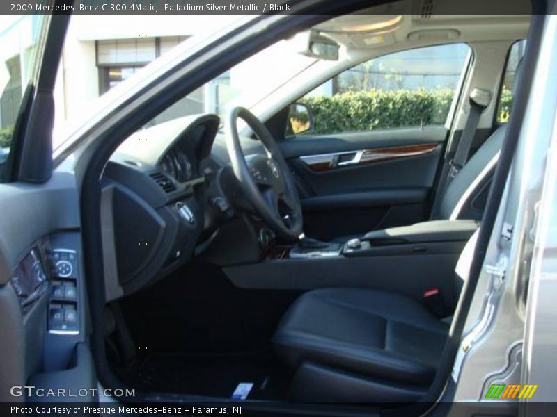 Palladium Silver Metallic / Black 2009 Mercedes-Benz C 300 4Matic