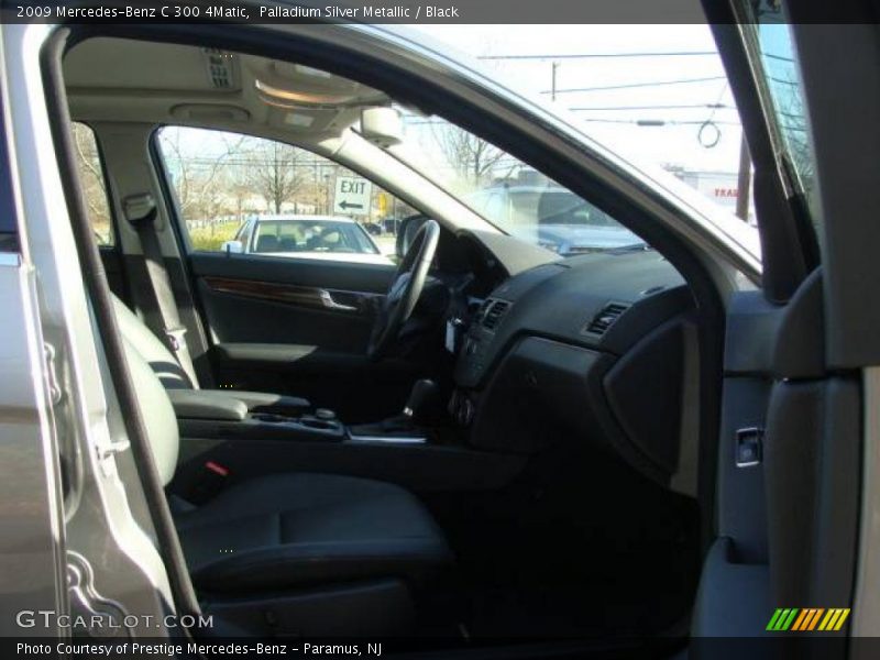 Palladium Silver Metallic / Black 2009 Mercedes-Benz C 300 4Matic