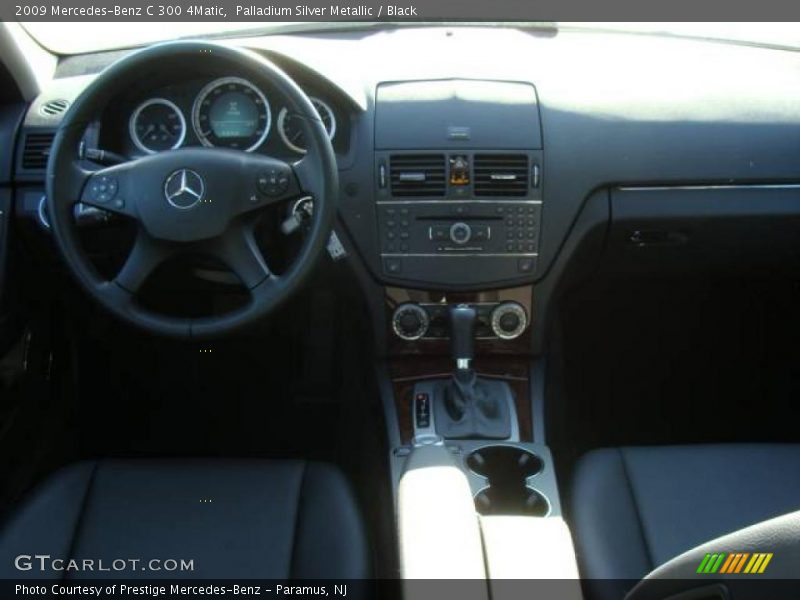 Palladium Silver Metallic / Black 2009 Mercedes-Benz C 300 4Matic