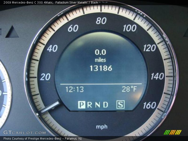Palladium Silver Metallic / Black 2009 Mercedes-Benz C 300 4Matic