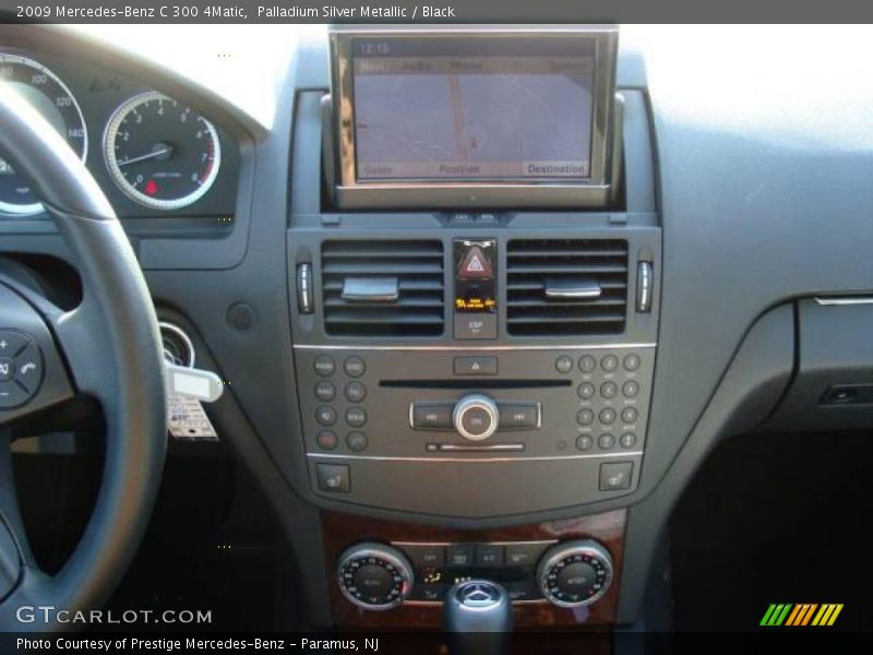 Palladium Silver Metallic / Black 2009 Mercedes-Benz C 300 4Matic