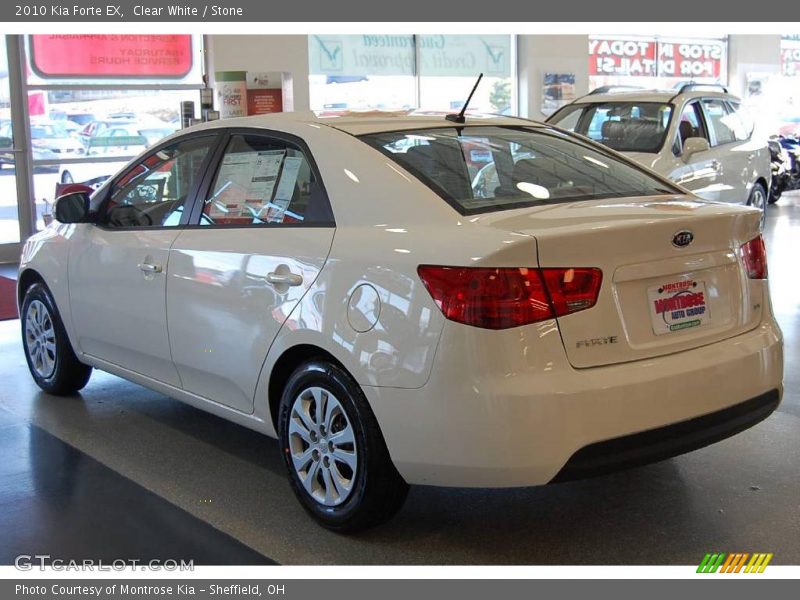 Clear White / Stone 2010 Kia Forte EX
