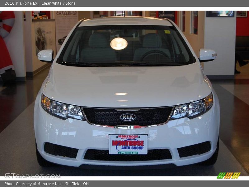 Clear White / Stone 2010 Kia Forte EX