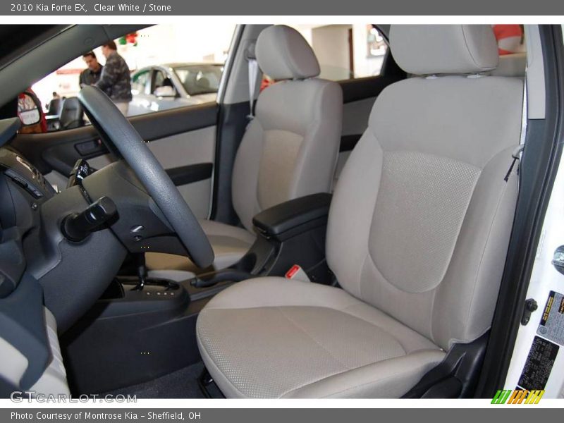 Clear White / Stone 2010 Kia Forte EX