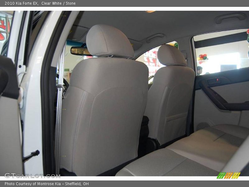 Clear White / Stone 2010 Kia Forte EX