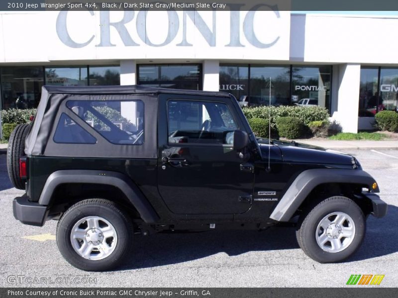 Black / Dark Slate Gray/Medium Slate Gray 2010 Jeep Wrangler Sport 4x4