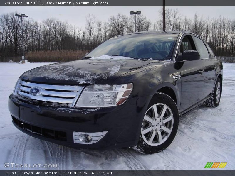 Black Clearcoat / Medium Light Stone 2008 Ford Taurus SEL