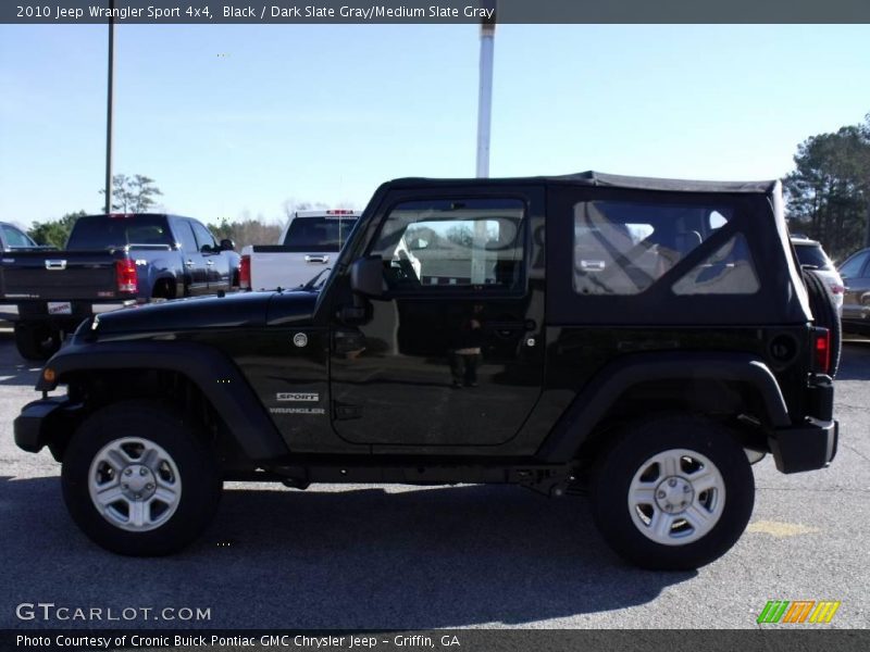 Black / Dark Slate Gray/Medium Slate Gray 2010 Jeep Wrangler Sport 4x4