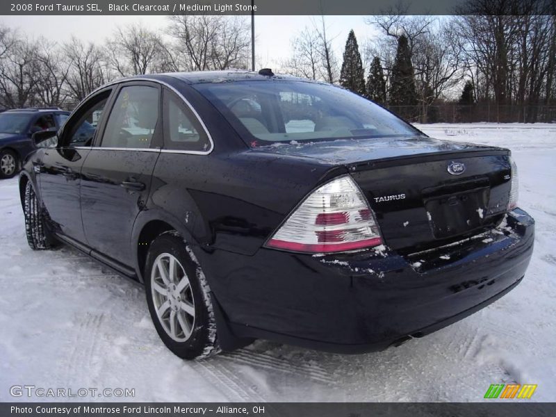 Black Clearcoat / Medium Light Stone 2008 Ford Taurus SEL