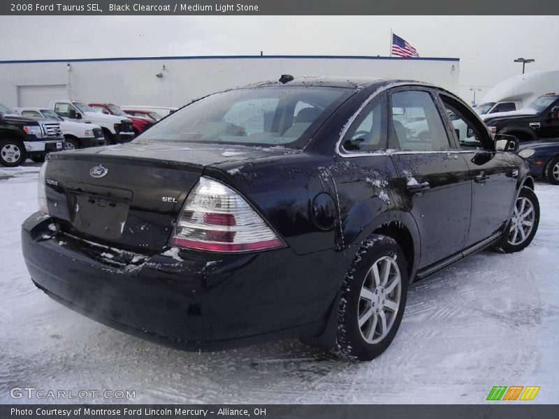 Black Clearcoat / Medium Light Stone 2008 Ford Taurus SEL