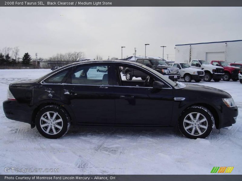 Black Clearcoat / Medium Light Stone 2008 Ford Taurus SEL