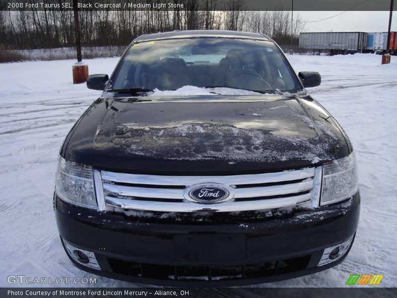 Black Clearcoat / Medium Light Stone 2008 Ford Taurus SEL