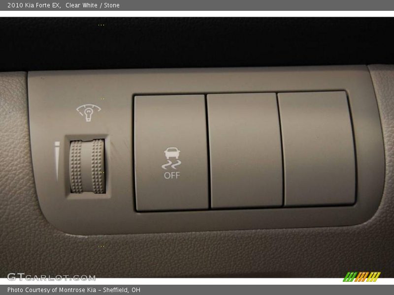 Clear White / Stone 2010 Kia Forte EX