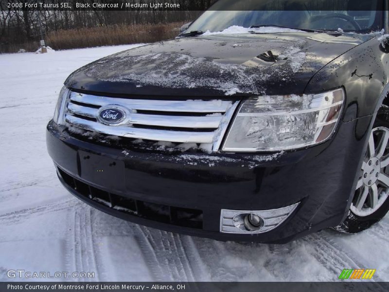 Black Clearcoat / Medium Light Stone 2008 Ford Taurus SEL