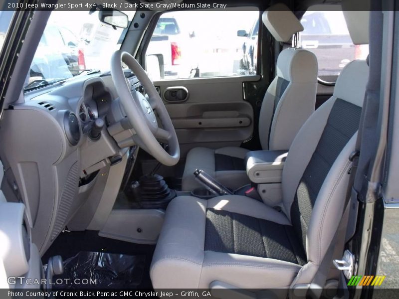 Black / Dark Slate Gray/Medium Slate Gray 2010 Jeep Wrangler Sport 4x4