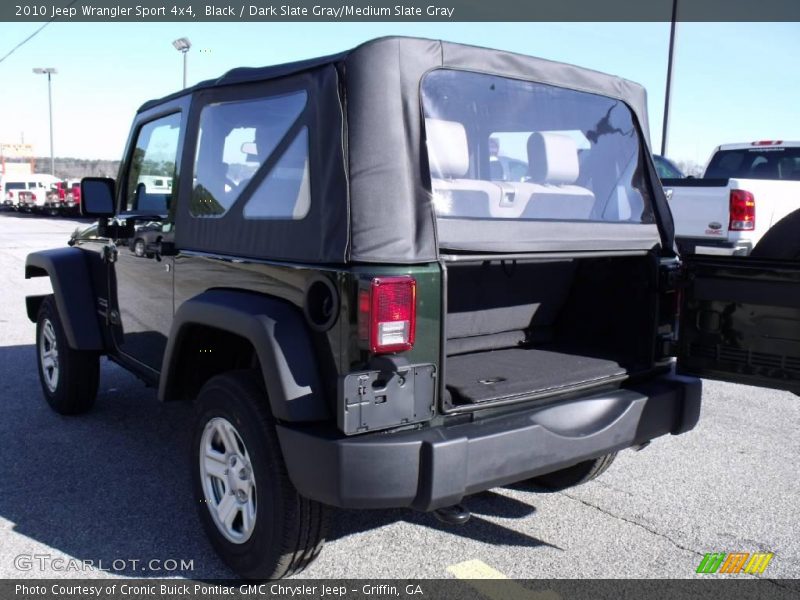 Black / Dark Slate Gray/Medium Slate Gray 2010 Jeep Wrangler Sport 4x4