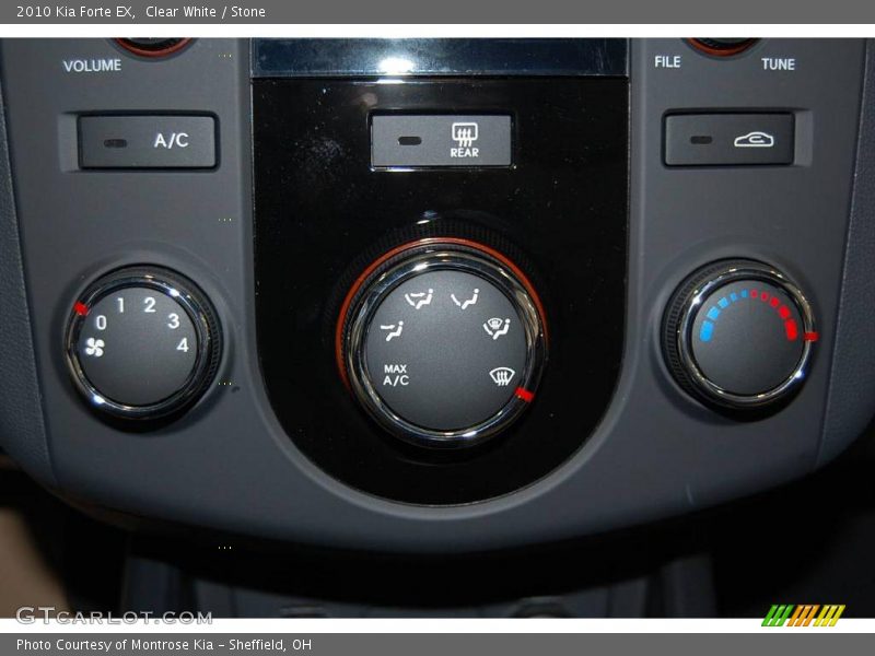 Clear White / Stone 2010 Kia Forte EX