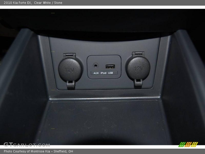 Clear White / Stone 2010 Kia Forte EX