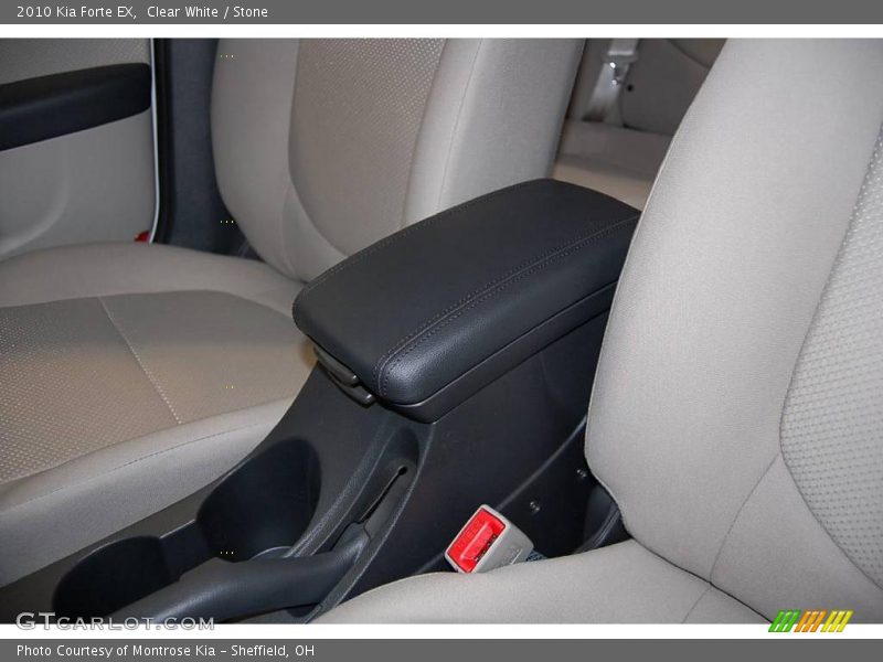 Clear White / Stone 2010 Kia Forte EX