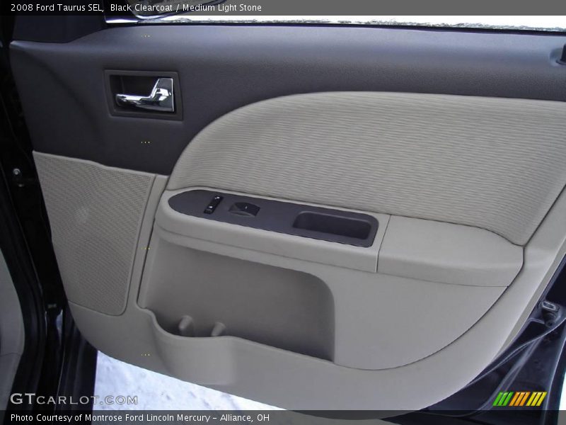 Black Clearcoat / Medium Light Stone 2008 Ford Taurus SEL