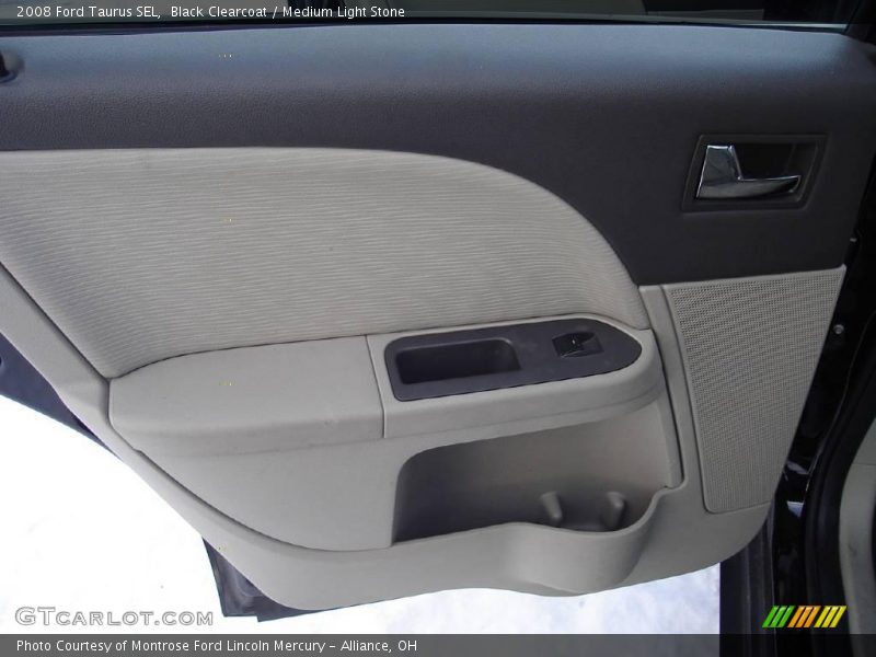 Black Clearcoat / Medium Light Stone 2008 Ford Taurus SEL