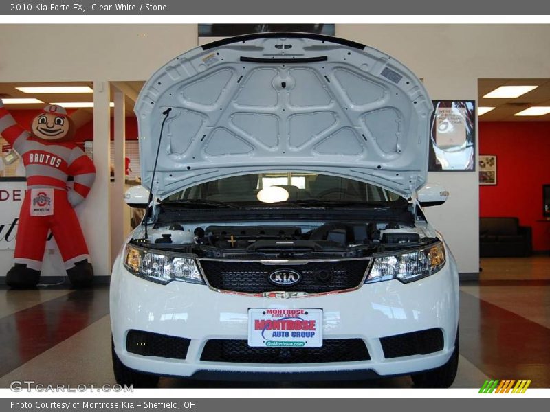 Clear White / Stone 2010 Kia Forte EX