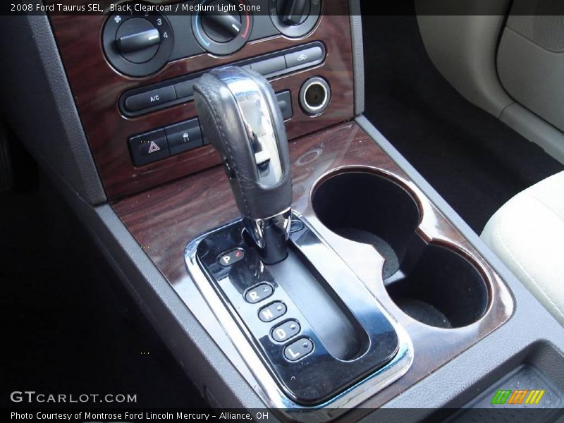 Black Clearcoat / Medium Light Stone 2008 Ford Taurus SEL