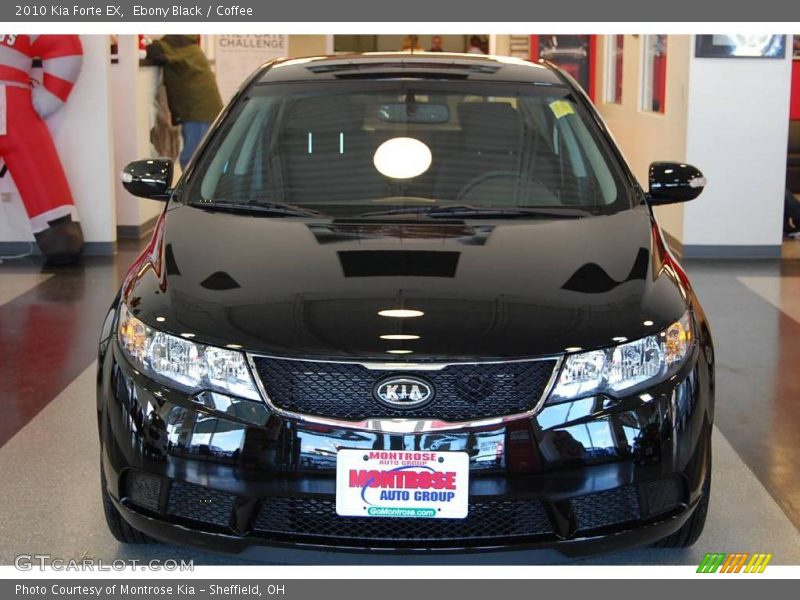 Ebony Black / Coffee 2010 Kia Forte EX