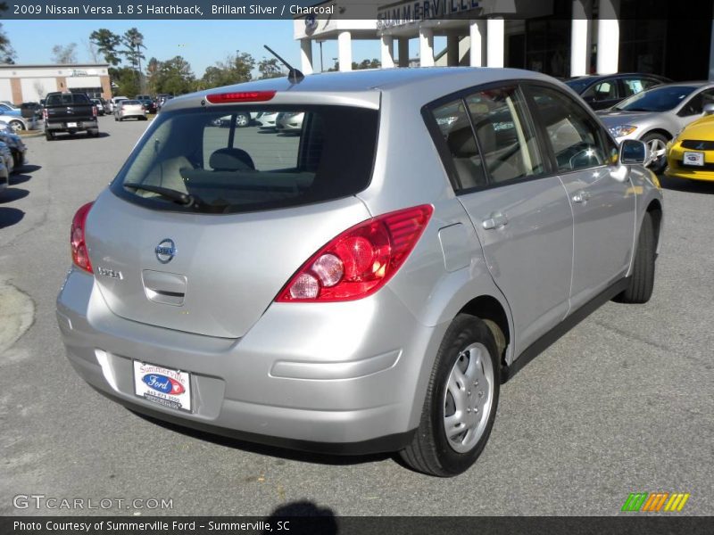 Brillant Silver / Charcoal 2009 Nissan Versa 1.8 S Hatchback