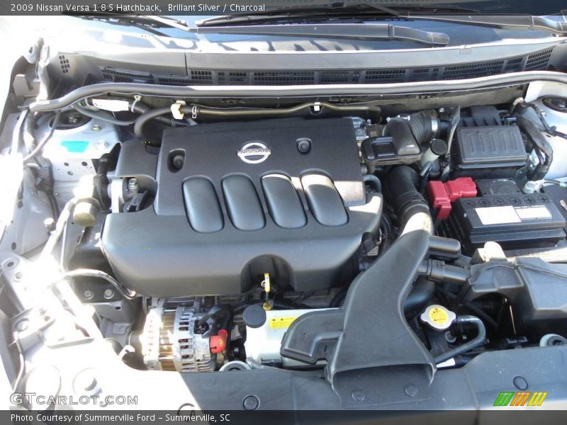 Brillant Silver / Charcoal 2009 Nissan Versa 1.8 S Hatchback